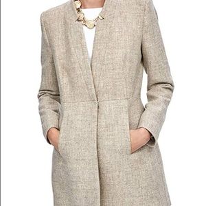 ZARA Inverted Lapel Frock Coat Lightweight Wool